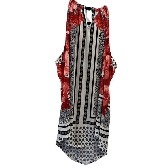 INC WOMEN TOP Size L Multi Color Sleeveless - Picture 2 of 13